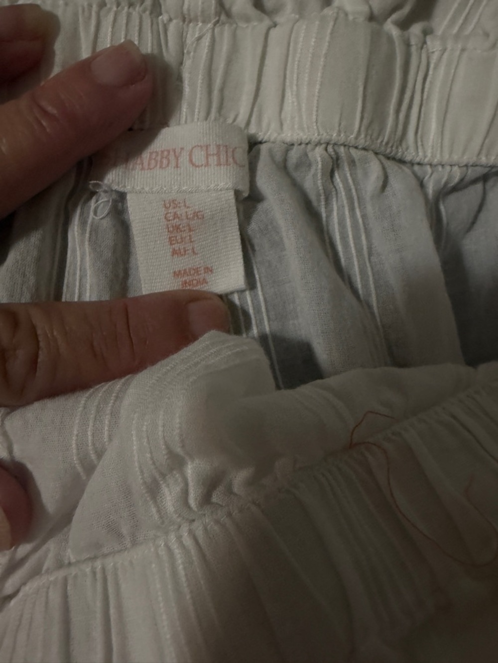 Shabby Chic White Gauzy pjs - Picture 4 of 8